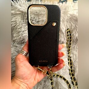 iPhone 15 Pro Phone Case (Black & Gold) BRAND NEW/NEVER USED!!!